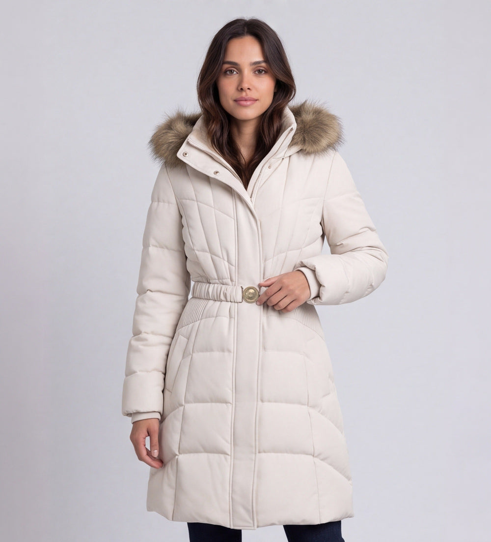 GUESS Orta Boy Beyaz Kuş Tüyü W6BL37W4085