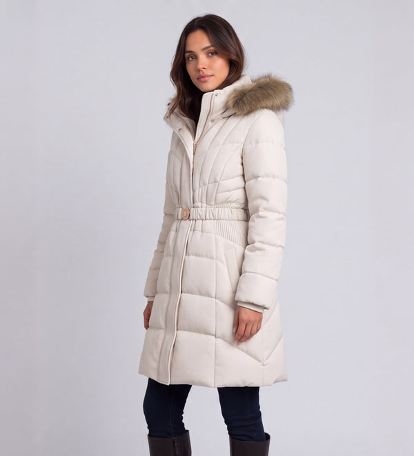 GUESS Orta Boy Beyaz Kuş Tüyü W6BL37W4085
