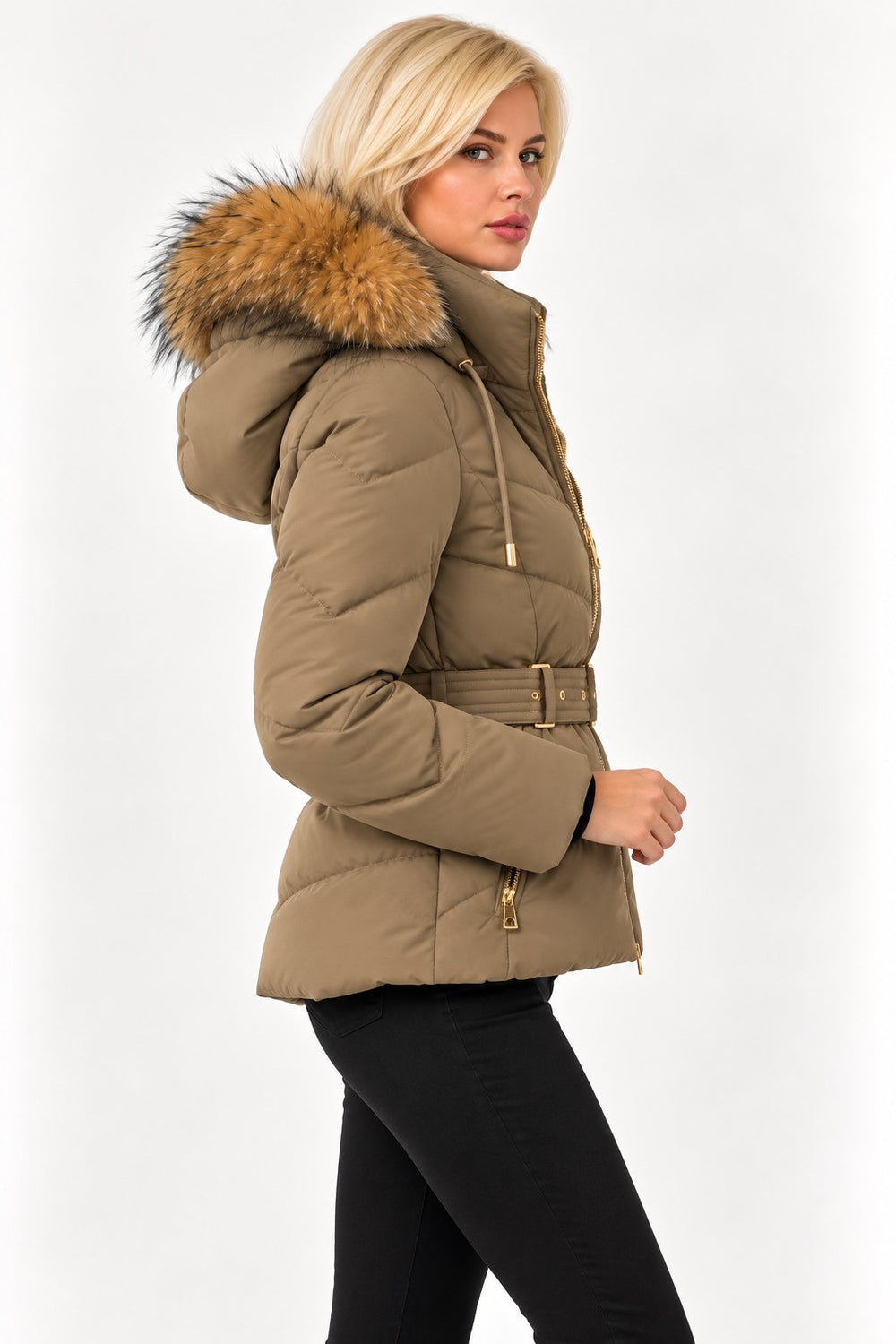 GUESS Kemerli Kısa Şişme Mont W6BL58W4197