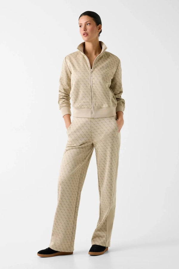 GUESS Maya 4G Tam Fermuarlı Kadın Lacivert Eşofman Altı V6RB09K2042