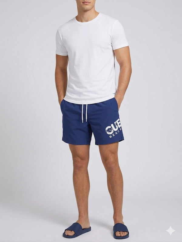 GUESS Beach Erkek Kırmızı Deniz Şortu Mayo F5GT27WG2E2