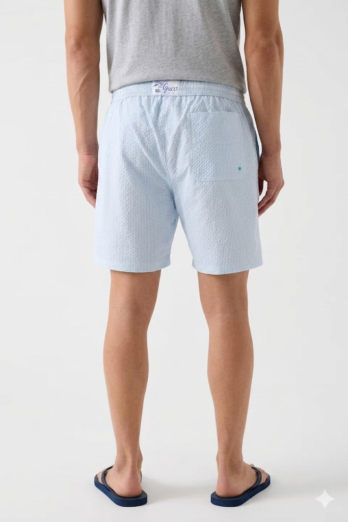 GUESS Erkek Çizgili Mayo Şort F6GT11WN342