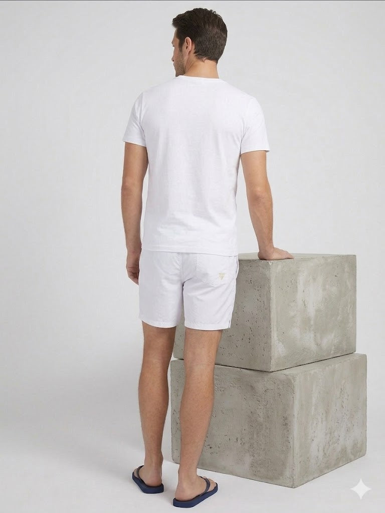 GUESS Erkek Logo Detaylı Cepli Deniz Şortu F4GT01WG282