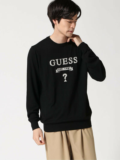 GUESS Hammond Erkek Siyah Yün Karışımlı M5YR00Z0122