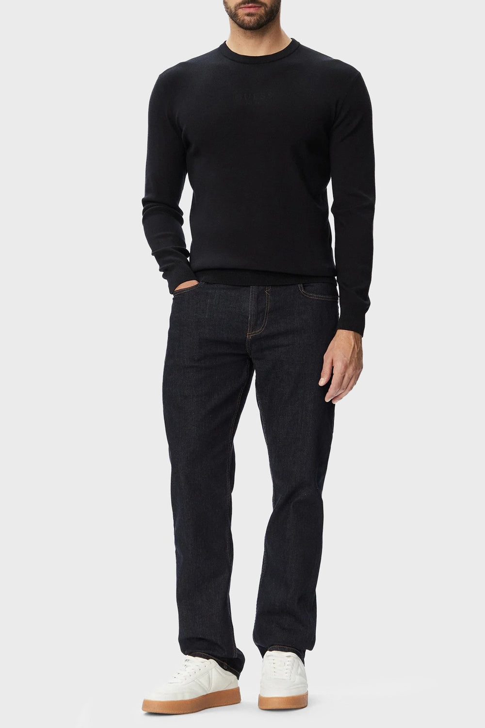 GUESS Nakışlı Logolu Kazak M6YR12Z0917