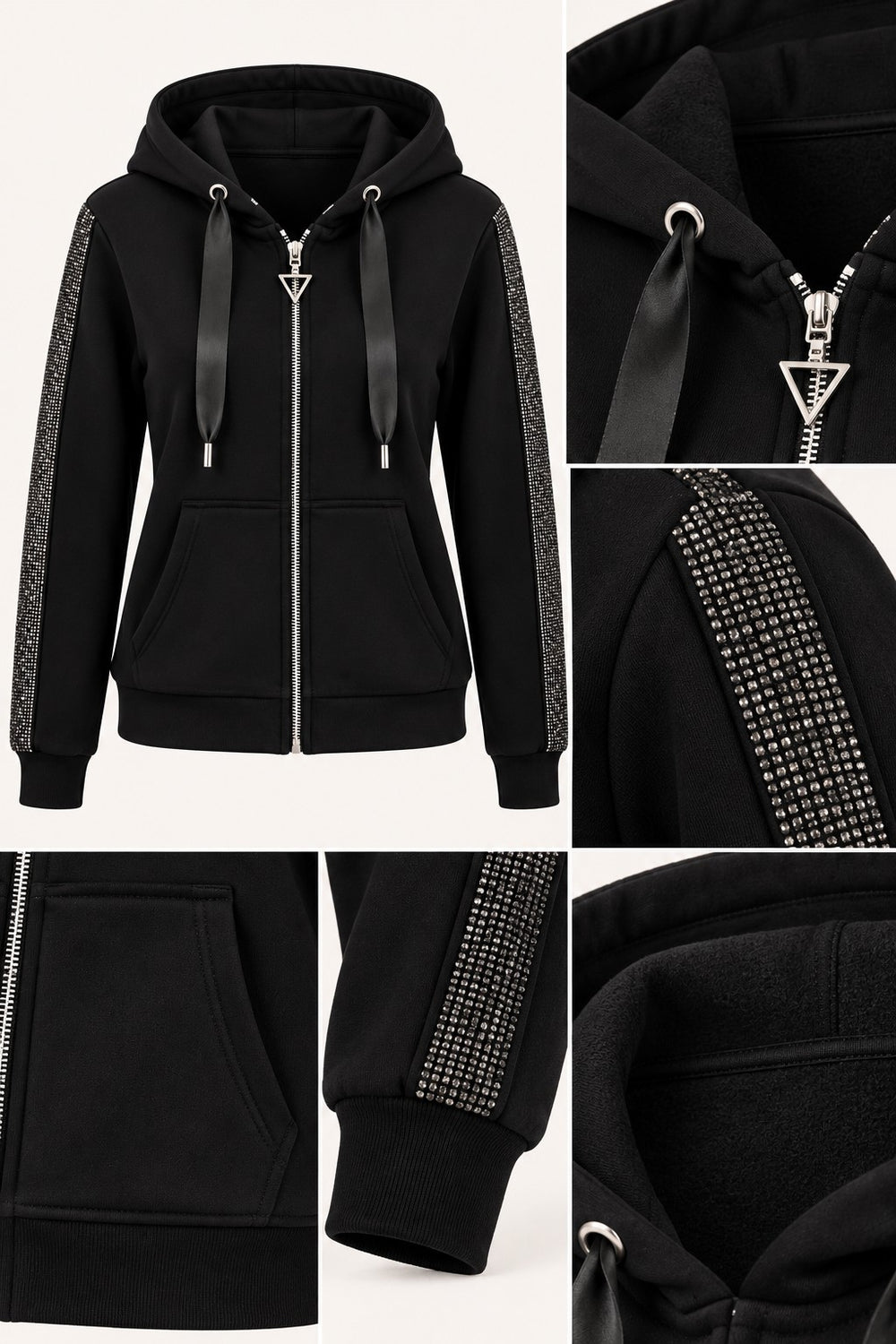 GUESS Kol Şerit Detaylı Sweatshırt W6BQ12K6058