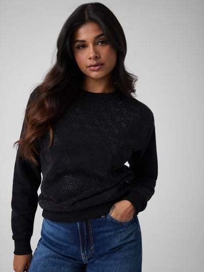 GUESS Tamamı 4G Logolu Sweatshirt  W6BQ14K6060