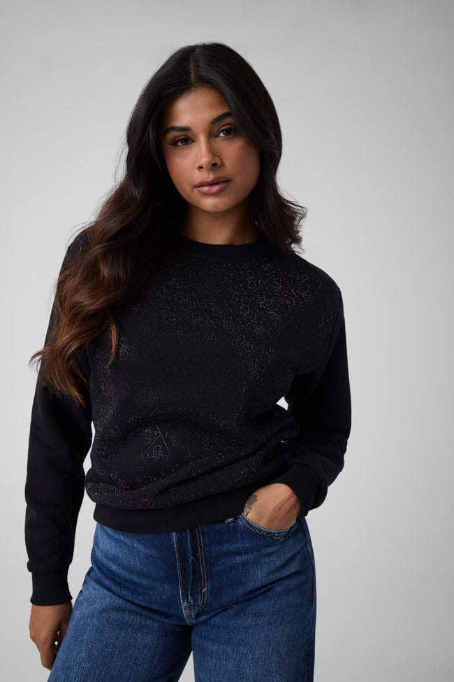 GUESS Tamamı 4G Logolu Sweatshirt  W6BQ14K6060
