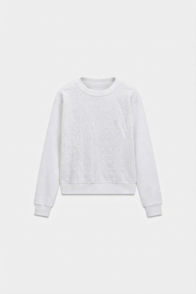 GUESS Tamamı 4G Logolu Sweatshirt  W6BQ14K6060