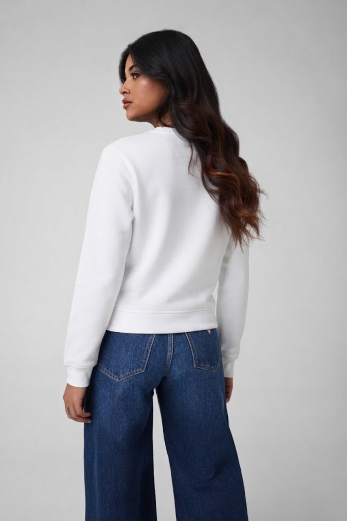 GUESS Tamamı 4G Logolu Sweatshirt  W6BQ14K6060