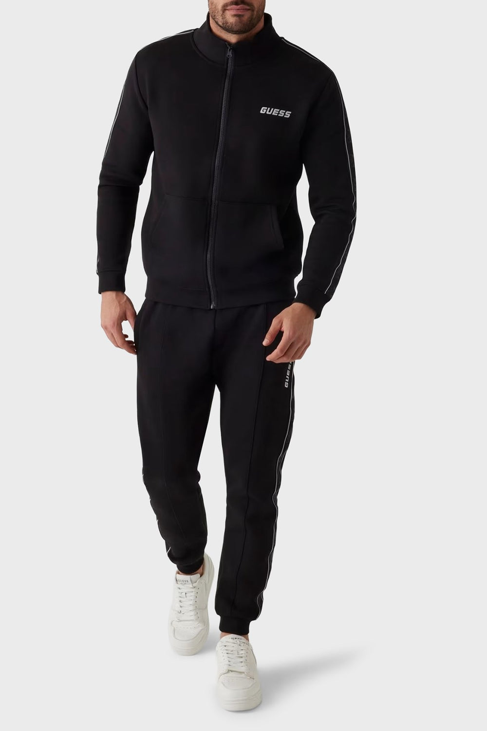 GUESS Guess Mickey Logolu Pamuklu Regular Fit Dik Yaka Erkek Sweatshirt Z2YQ10KB3P2