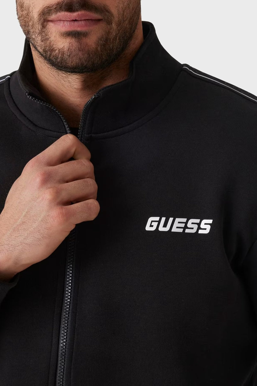GUESS Guess Mickey Logolu Pamuklu Regular Fit Dik Yaka Erkek Sweatshirt Z2YQ10KB3P2