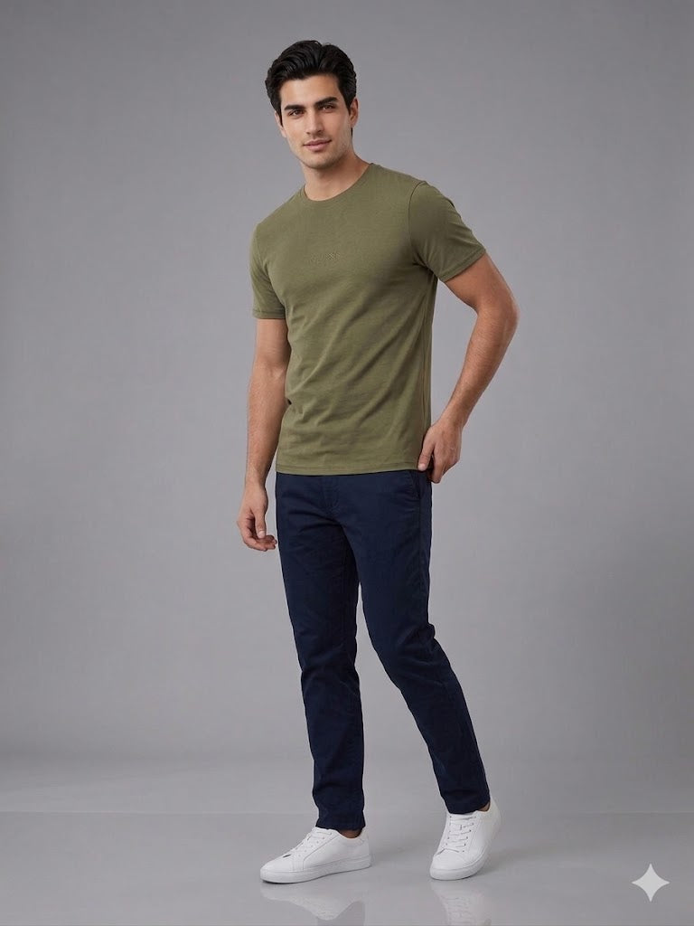 GUESS Bisiklet Yaka Kısa Kollu Basic T-Shirt M2YI72I3Z14