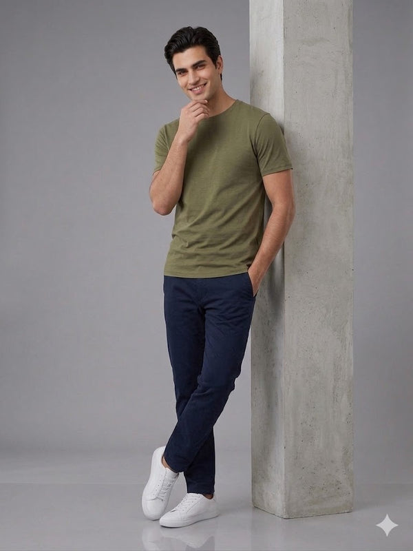 GUESS Bisiklet Yaka Kısa Kollu Basic T-Shirt M2YI72I3Z14