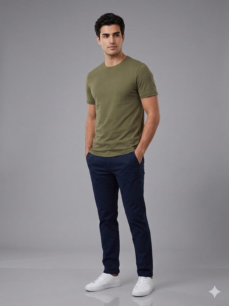 GUESS Bisiklet Yaka Kısa Kollu Basic T-Shirt M2YI72I3Z14
