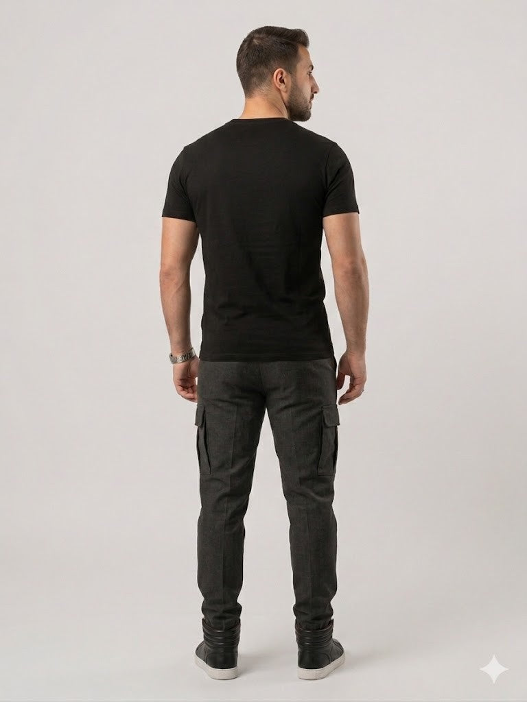 GUESS Erkek Baskılı Bisiklet Yaka T-Shirt M4GI16I3Z14