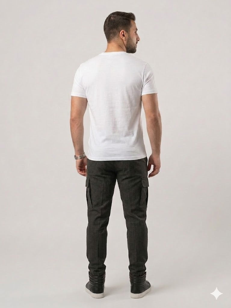 GUESS Erkek Baskılı Bisiklet Yaka T-Shirt M4GI16I3Z14