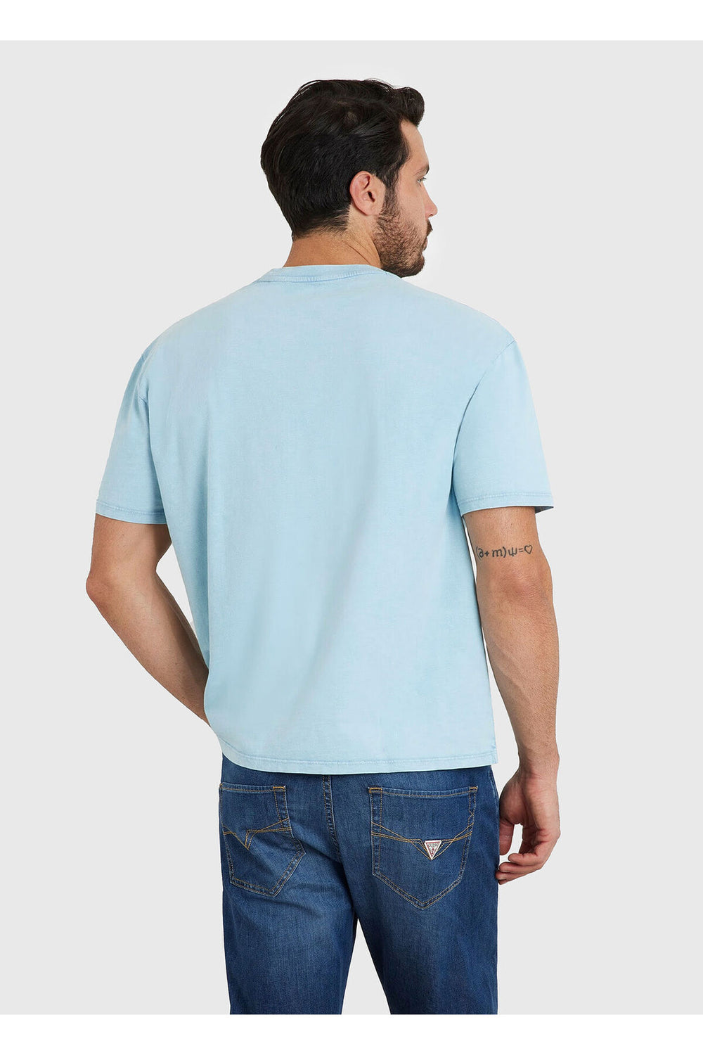 GUESS Bisiklet Yaka Baskılı T-Shirt M4GI44KC6U1