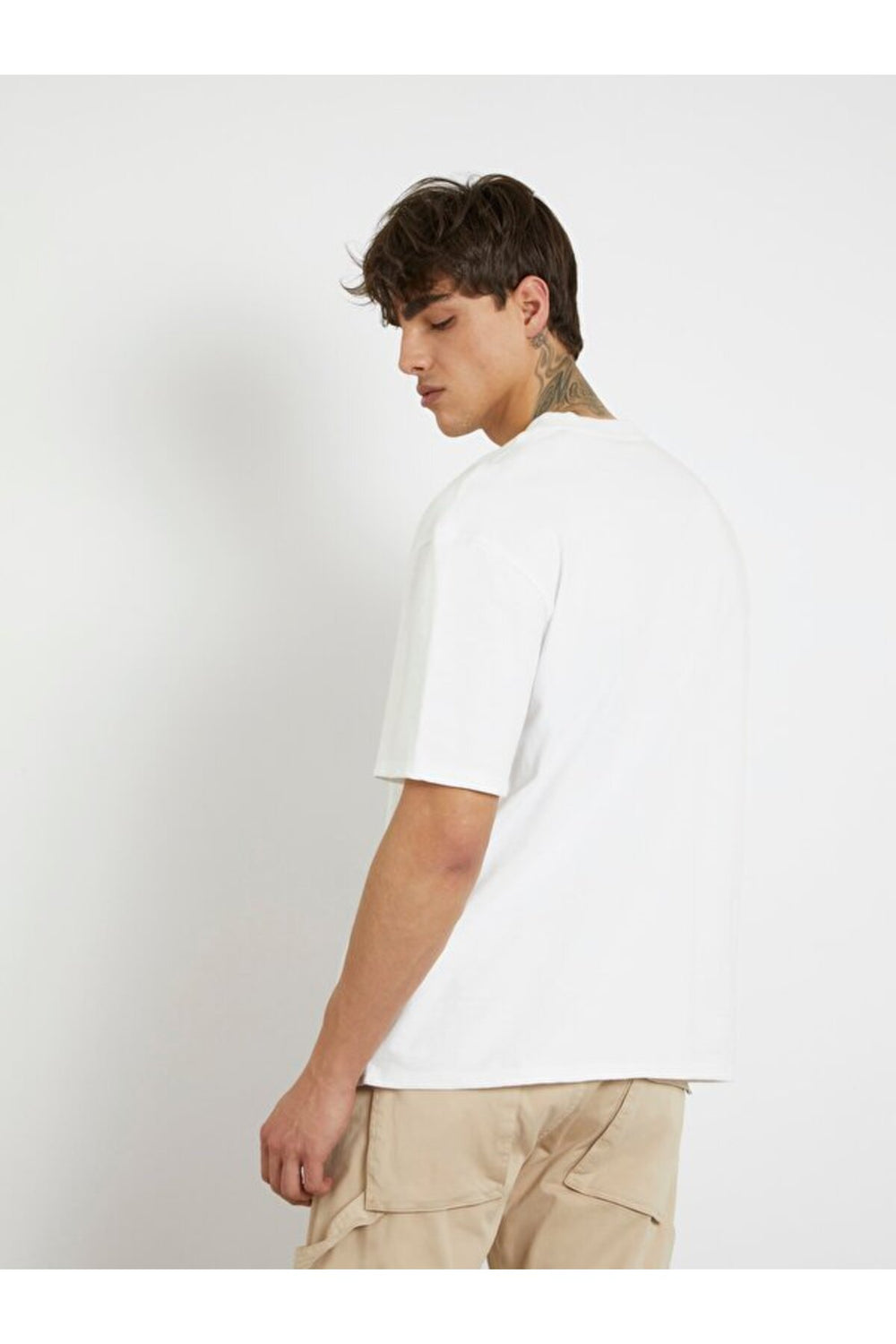GUESS Bisiklet Yaka Baskılı T-Shirt M4GI44KC6U1