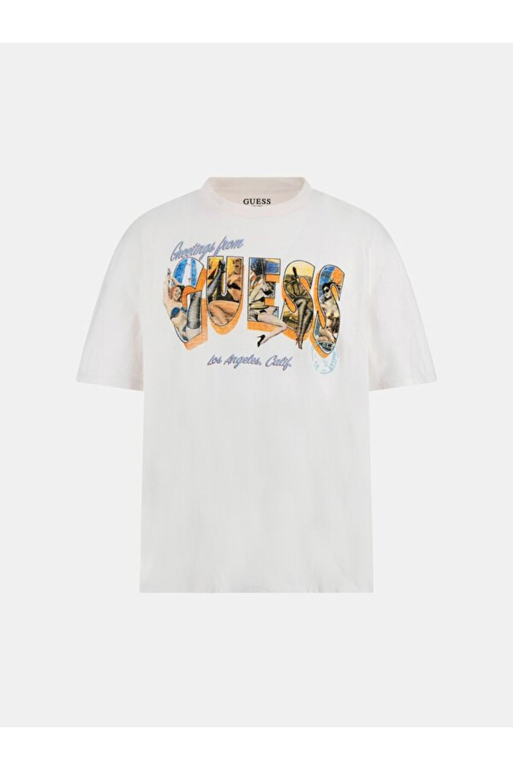 GUESS Bisiklet Yaka Baskılı T-Shirt M4GI44KC6U1