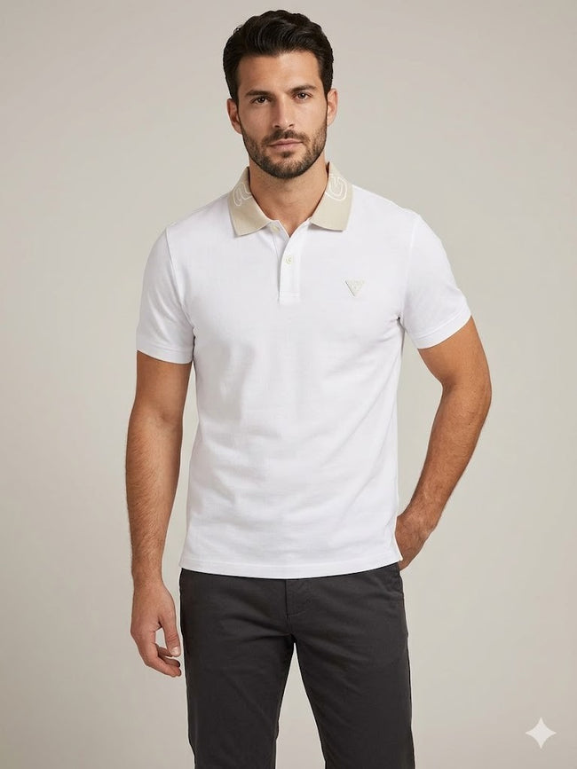 GUESS Erkek Polo Yaka Basic T-Shirt M5GP66J1314