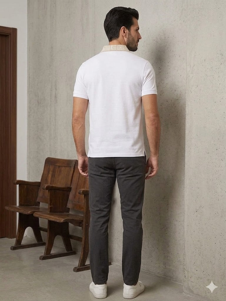 GUESS Erkek Polo Yaka Basic T-Shirt M5GP66J1314