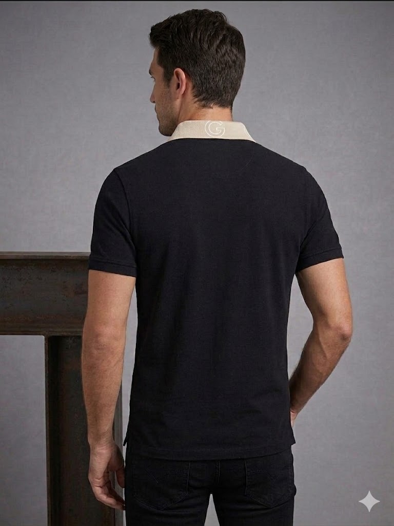 GUESS Erkek Polo Yaka Basic T-Shirt M5GP66J1314