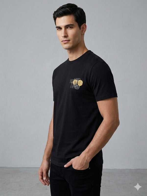 GUESS Erkek Modern Kesim Bisiklet Yaka T-Shirt M6GI37K3318