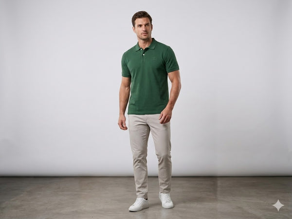 GUESS Polo Yaka Kısa Kollu Basic T-Shirt M6GP18K3086