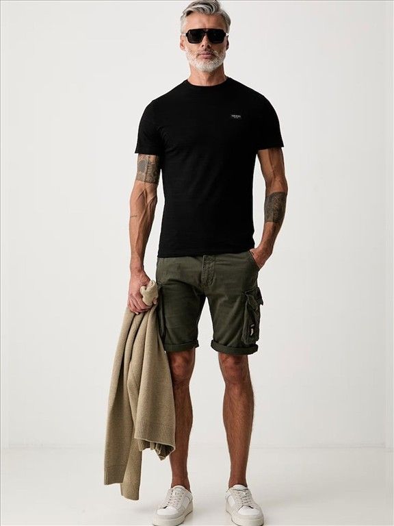 GUESS Textured Erkek Slim Fit T-Shirt M6YI48K4234
