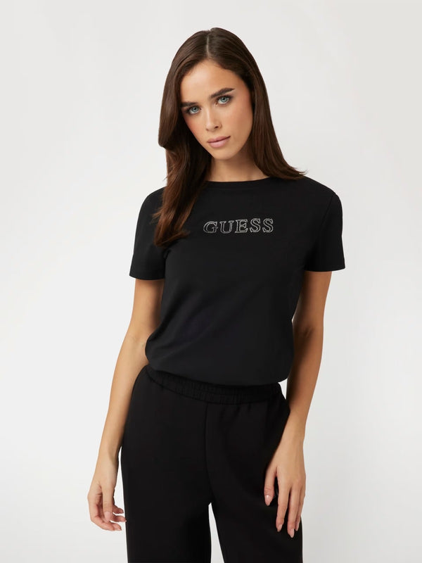 GUESS Rhinestones Logolu Tişört V3BI11J1314