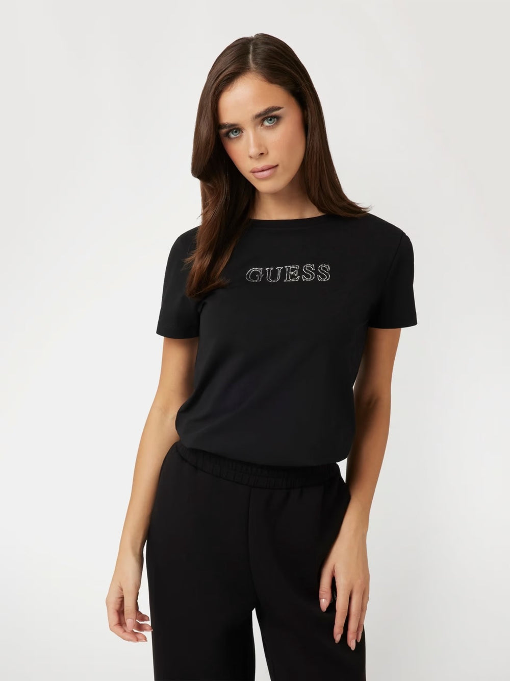 GUESS Rhinestones Logolu Tişört V3BI11J1314