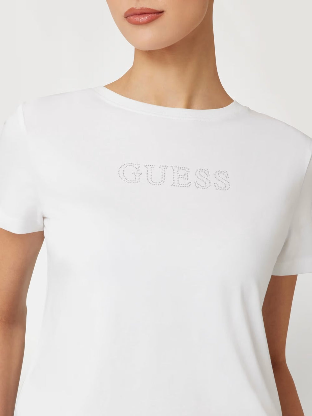 GUESS Rhinestones Logolu Tişört V3BI11J1314