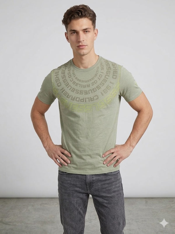 GUESS Erkek Casual Slim Fit Kısa Kollu Tişört Z4RI09JR06K