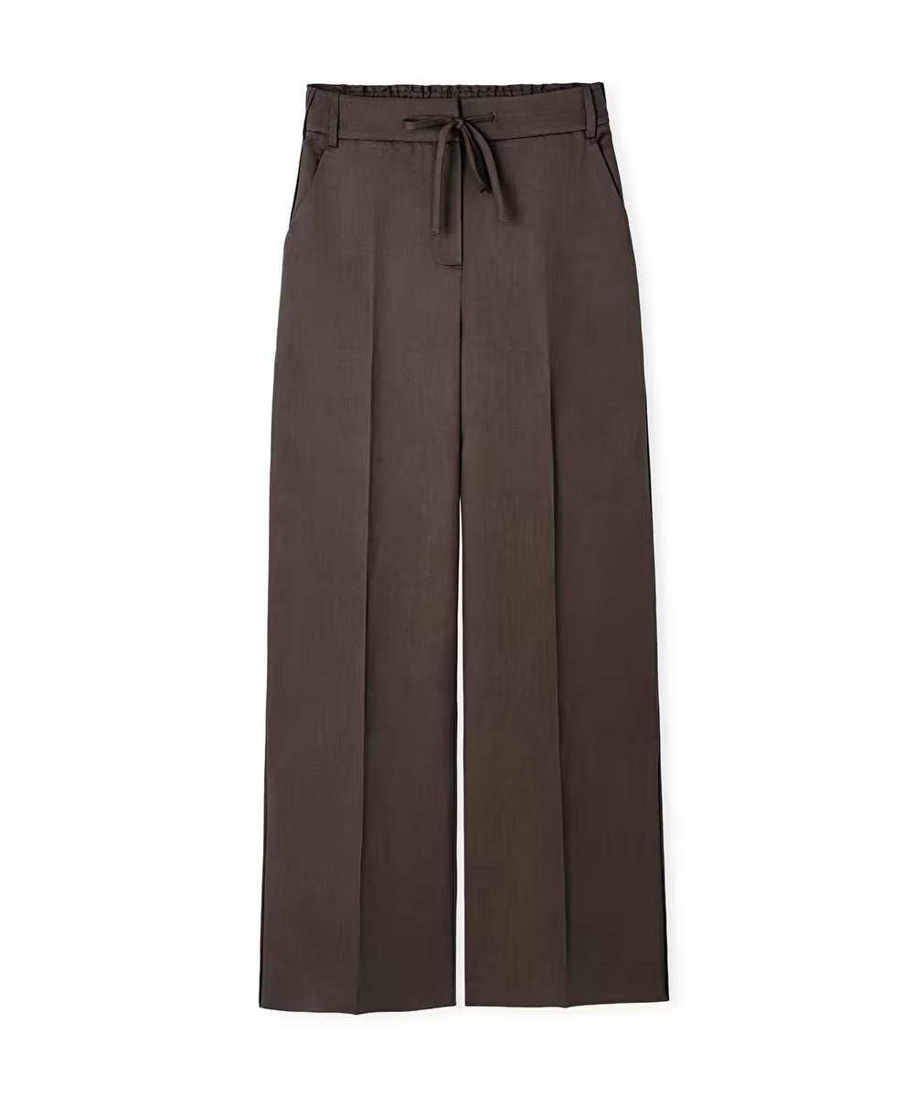 İPEKYOL Belden Bağlamalı Wide Leg Pantolon  IS1260003099
