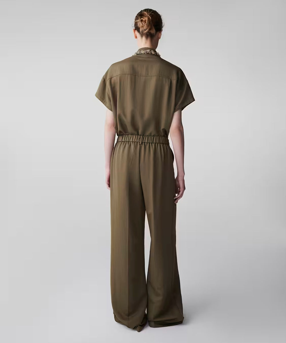 İPEKYOL Wide Leg Fit Belden Bağlamalı Pantolon IS1260003130