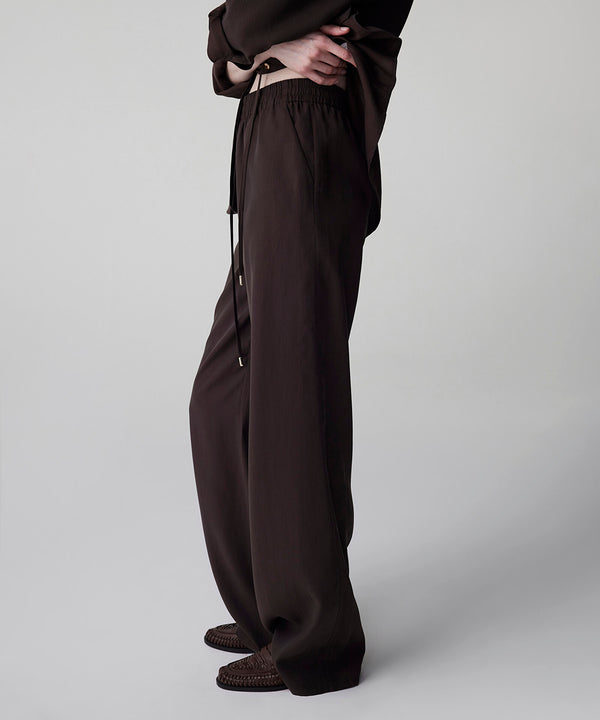 İPEKYOL Elastik bel wide leg fit pantolon IS1260003156