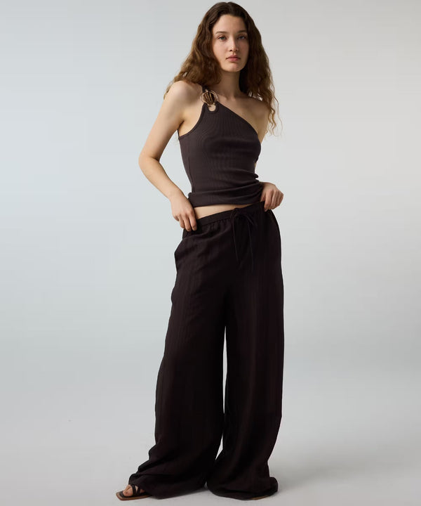 İPEKYOL  Çizgili Wide Leg Pantolon  IS1260003193