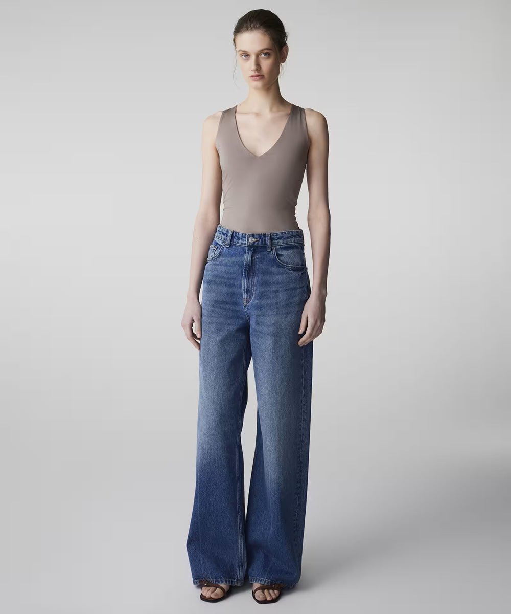 İPEKYOL V Yaka Basic T-Shirt IS1260070100