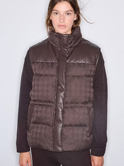 İPEKYOL Monogram Jakarlı Yelek W6260007123