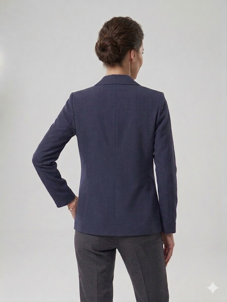 KASHA Kadın Toka Ve Kurdele Detaylı Blazer Ceket 26YC001