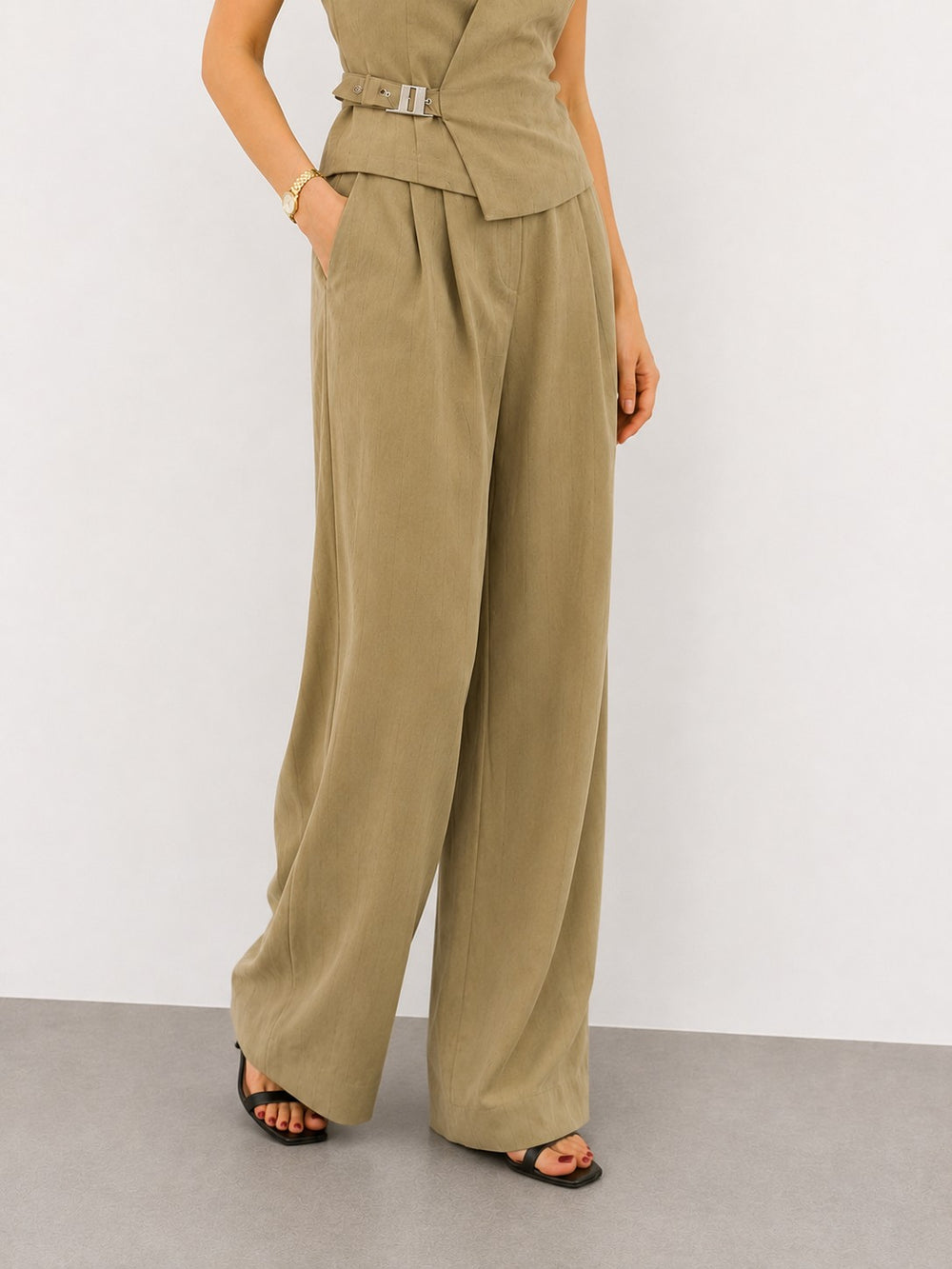 KASHA Wide Leg Pantolon 26YP019