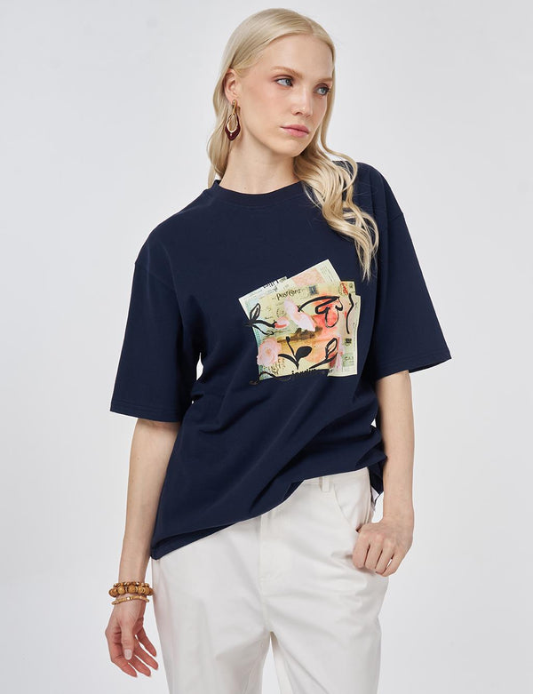 KAYRA Baskı Detaylı T-shirt  TSH02