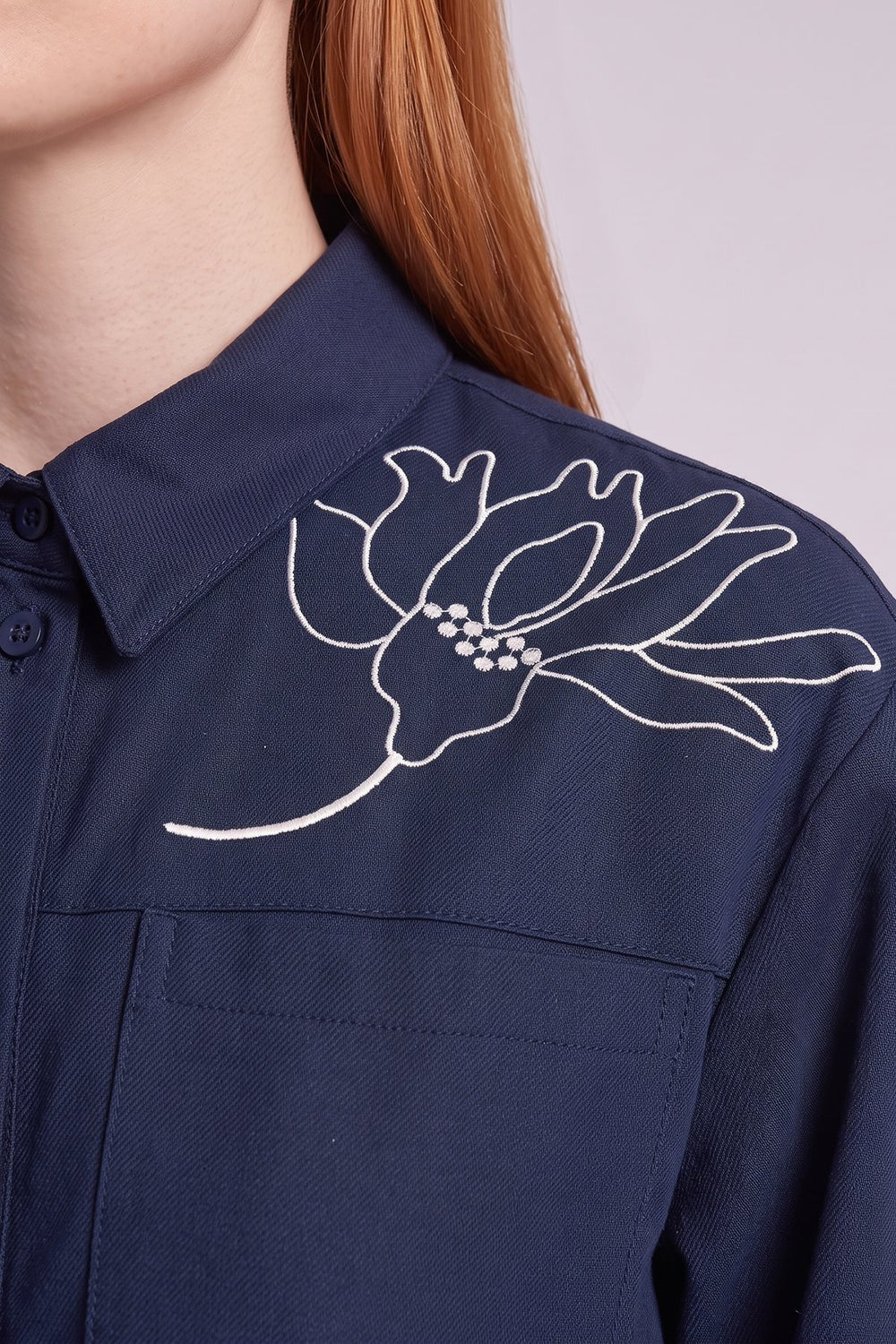 KAYRA Nakış Aplikeli Non Denim Ceket 13022