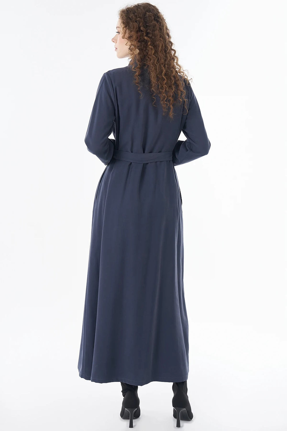 KAYRA Kapak Cepli Rayon Elbise 23008