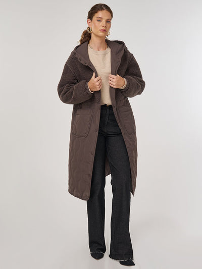 KAYRA Peluş Detaylı Anorak Mont 27352-26k