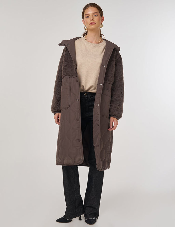 KAYRA Peluş Detaylı Anorak Mont 27352-26k