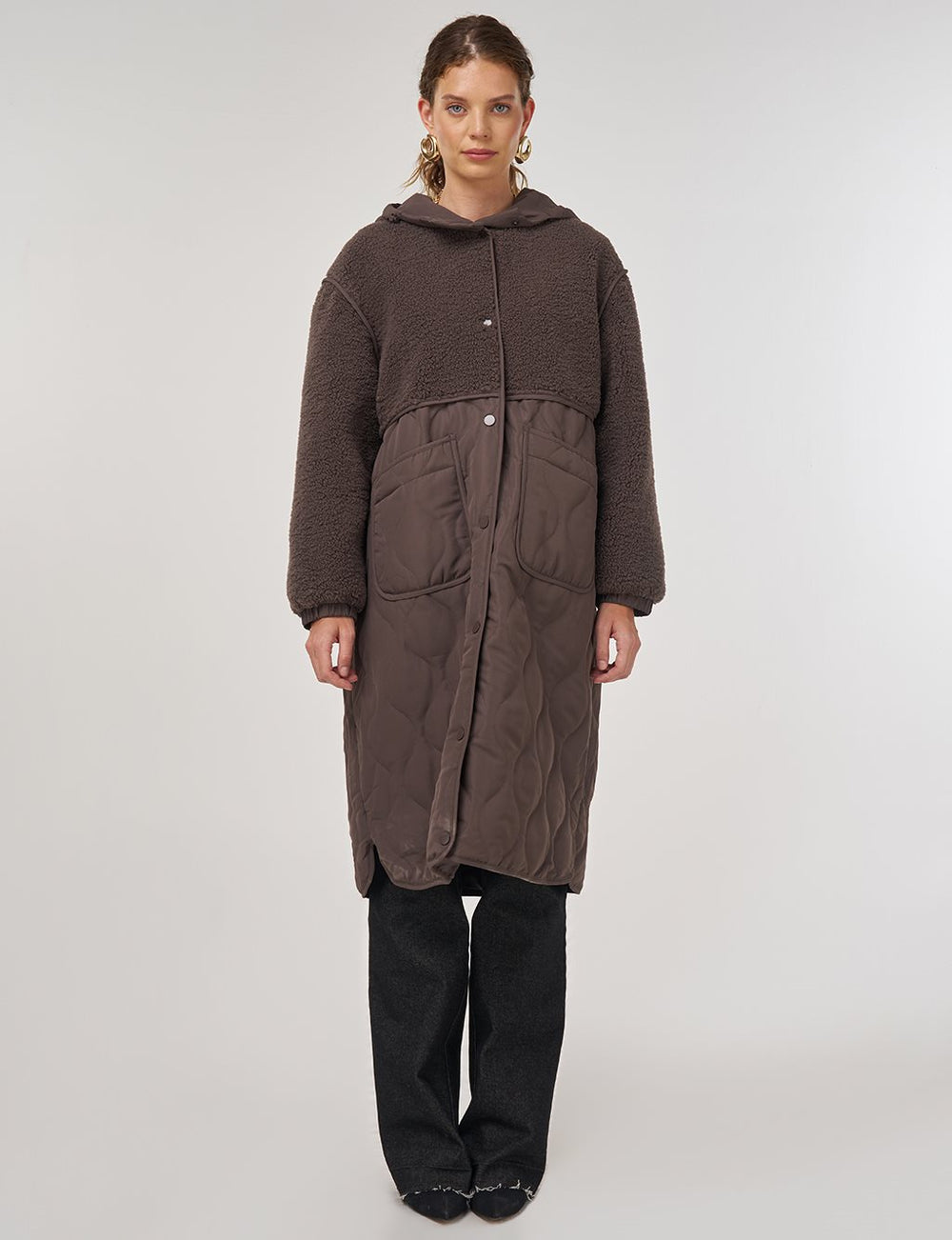 KAYRA Peluş Detaylı Anorak Mont 27352-26k