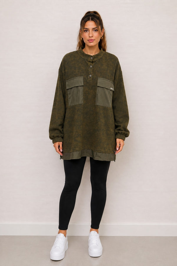 KAYRA Dik Yaka Sweatshirt 70017