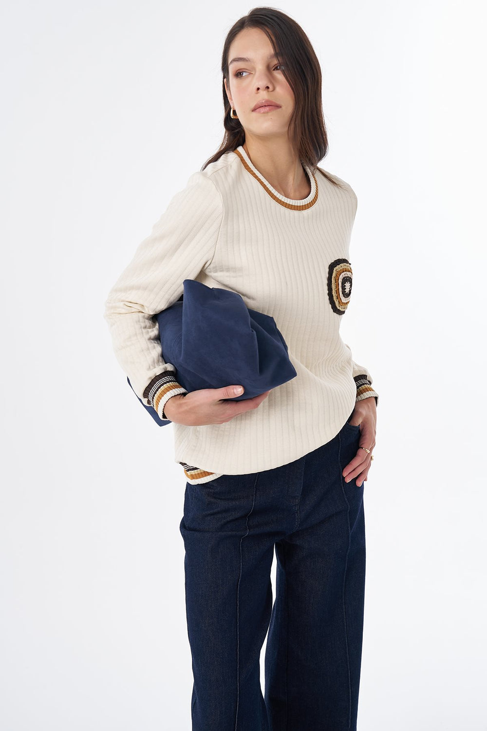 KAYRA Motif Detaylı Sweatshirt 70019